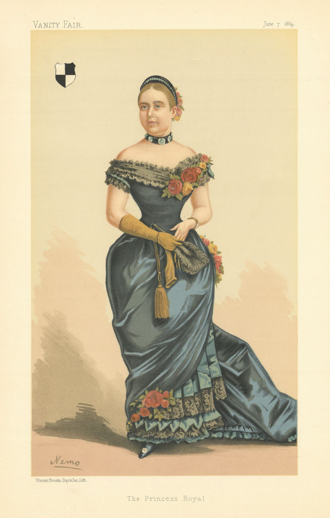 VANITY FAIR SPY CARTOON Victoria Adelaide Maria Louisa 'The Princess Royal' 1884