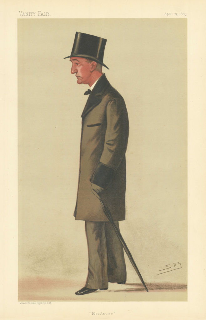 VANITY FAIR SPY CARTOON William Edward Baxter 'Montrose' Scotland 1885 print