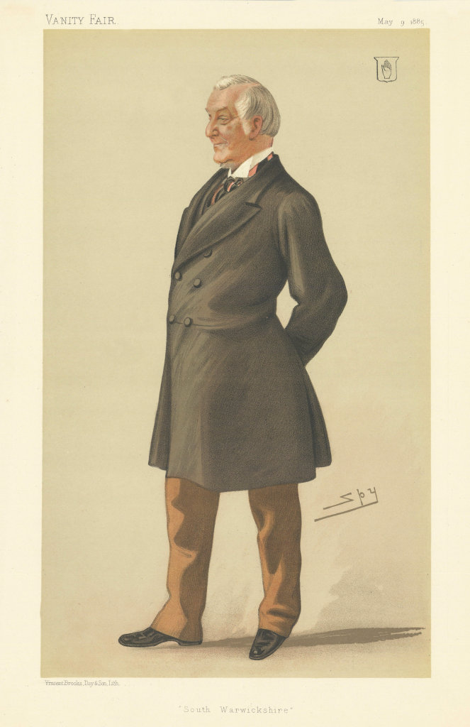 VANITY FAIR SPY CARTOON John Eardley-Wilmot 'South Warwickshire'. Cricket 1885