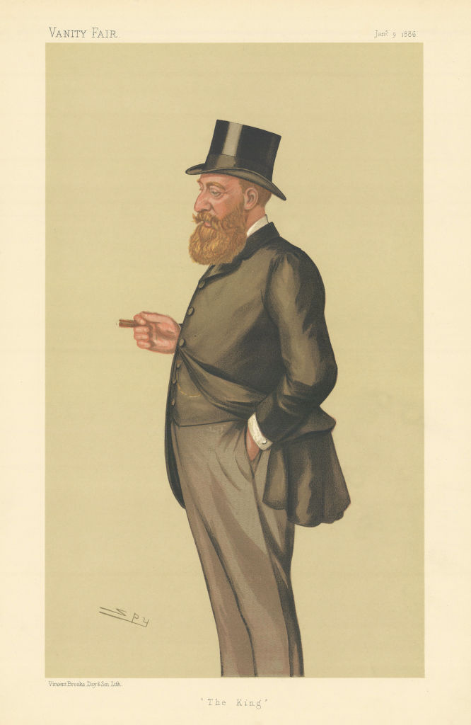 VANITY FAIR SPY CARTOON Col Edward King-Harman 'The King' Ireland. Politics 1886