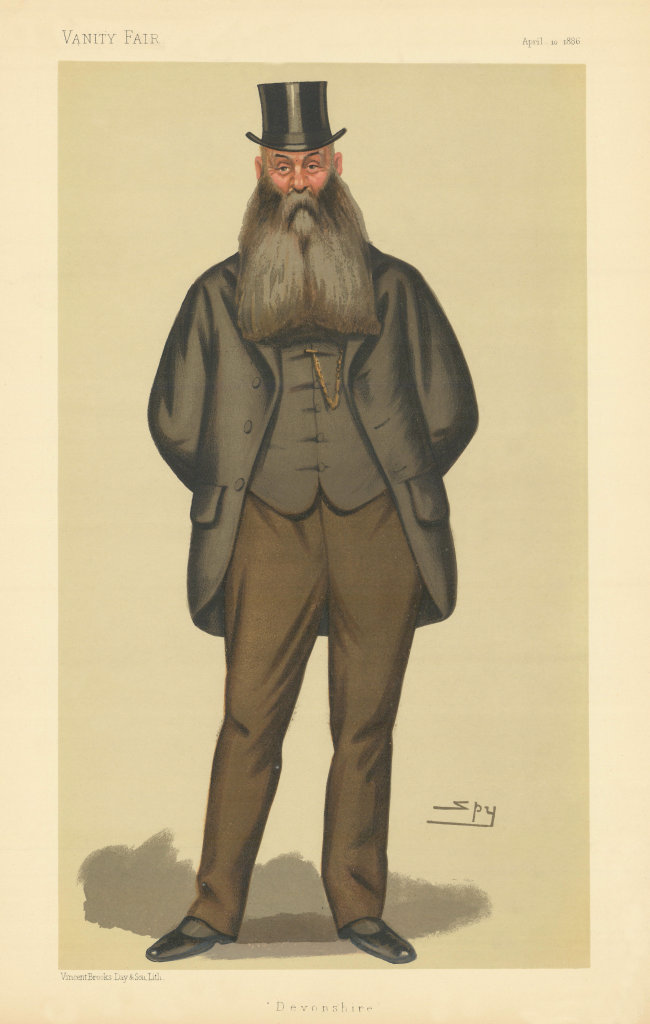 VANITY FAIR SPY CARTOON Sir John Henry Kennaway 'Devonshire' Devon 1886 print