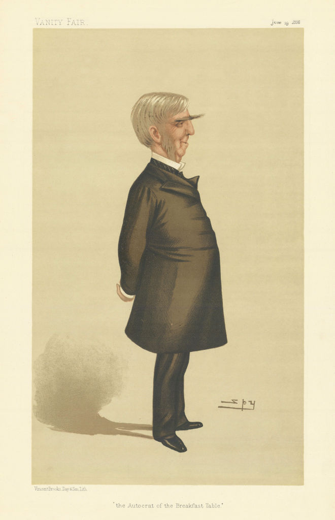 Associate Product VANITY FAIR SPY CARTOON Oliver Wendell Holmes Sr 'the Autocrat of the…' 1886