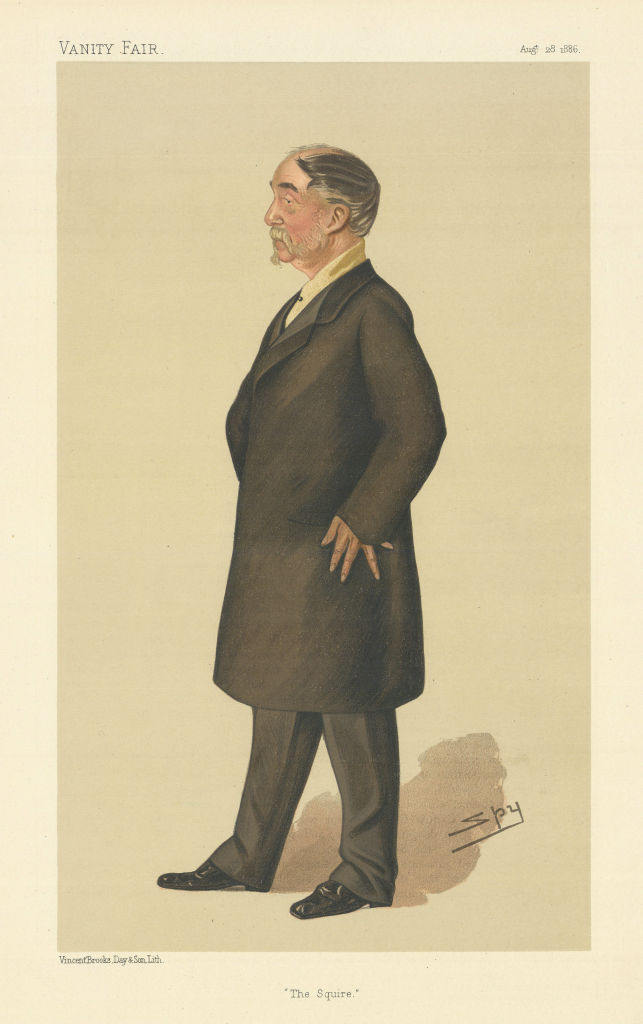 VANITY FAIR SPY CARTOON Andrew Fountayne-Wilson-Montagu 'The Squire' 1886