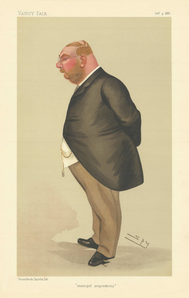 Associate Product VANITY FAIR SPY CARTOON Sir Albert Kaye Rollit 'municipal corporations' Law 1886