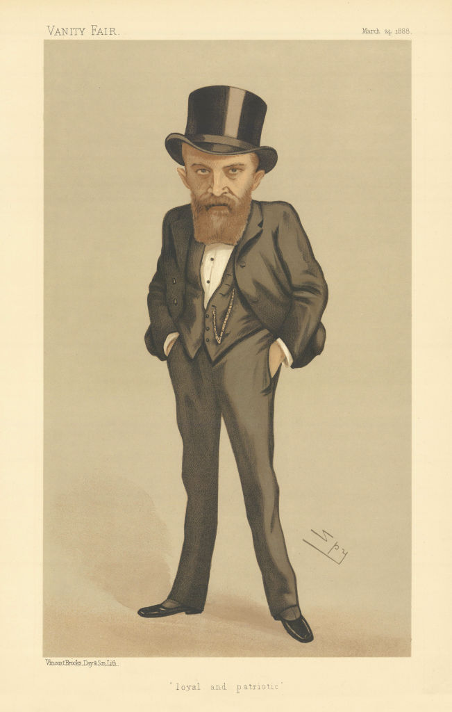 VANITY FAIR SPY CARTOON Thomas Wallace Russell 'loyal & patriotic' Ireland 1888