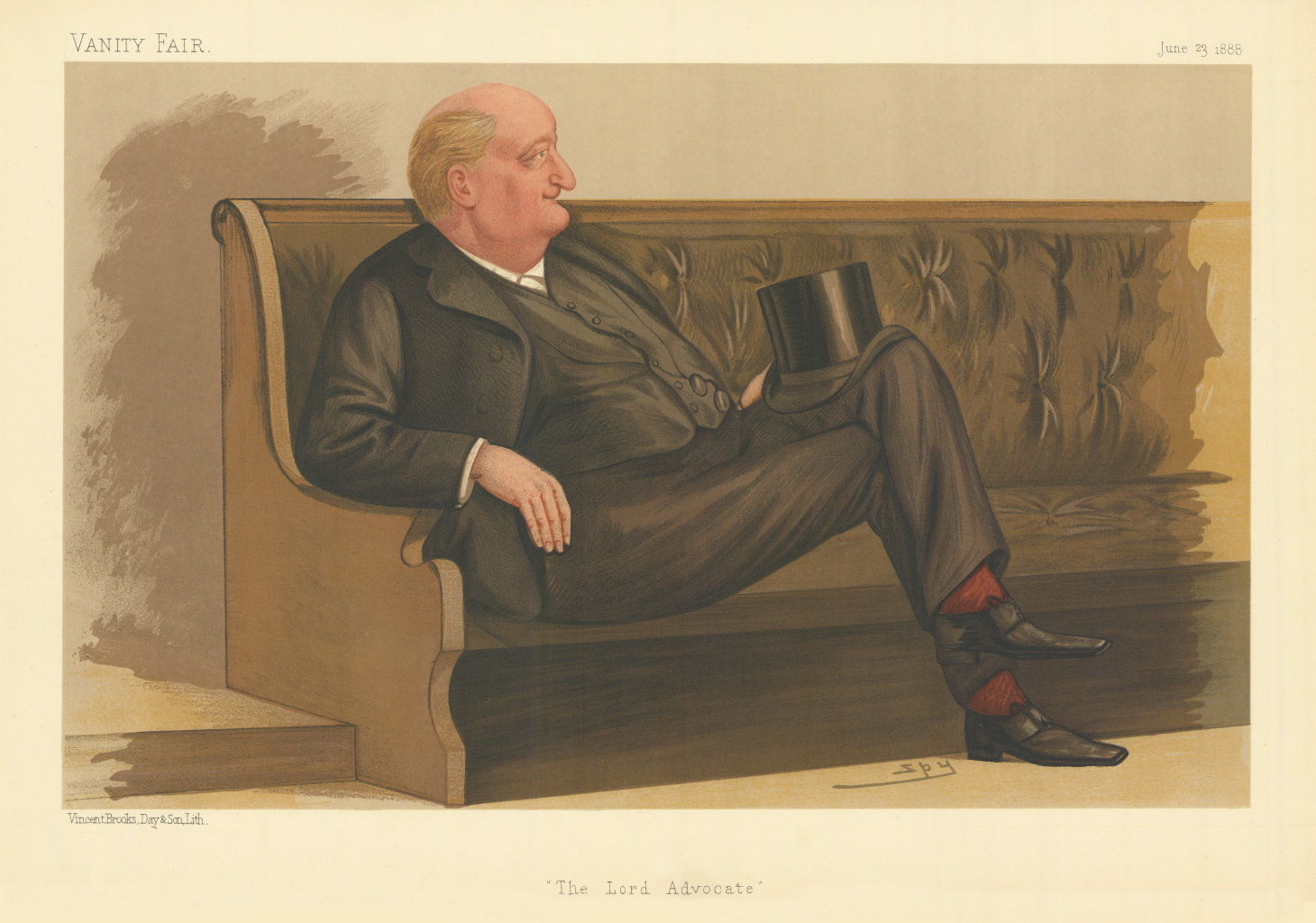 Associate Product VANITY FAIR SPY CARTOON John Macdonald, Lord Kingsburgh 'The Lord Advocate' 1888
