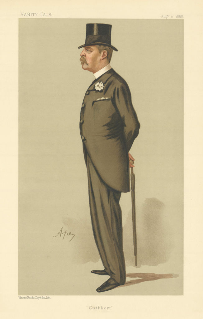 VANITY FAIR SPY CARTOON Colonel Cuthbert Larking. Kent. Military. By Ape 1888