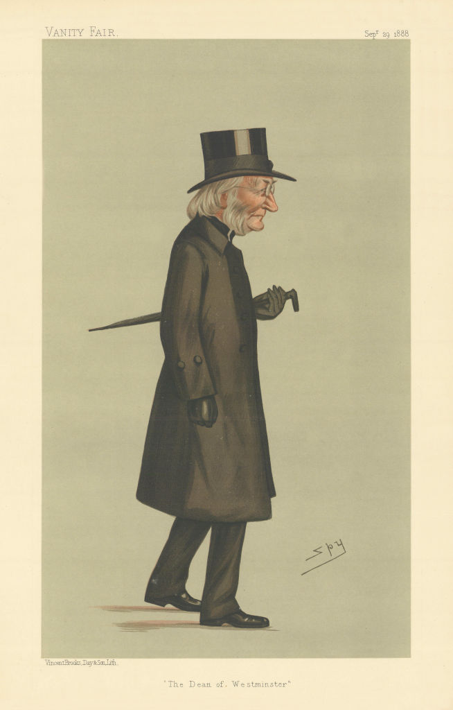 VANITY FAIR SPY CARTOON George Granville Bradley 'The Dean of Westminster' 1888