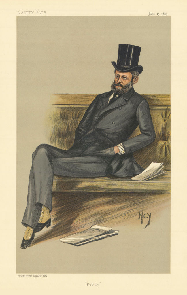 Associate Product VANITY FAIR SPY CARTOON Baron Ferdinand de Rothschild 'Ferdy' Banking 1889