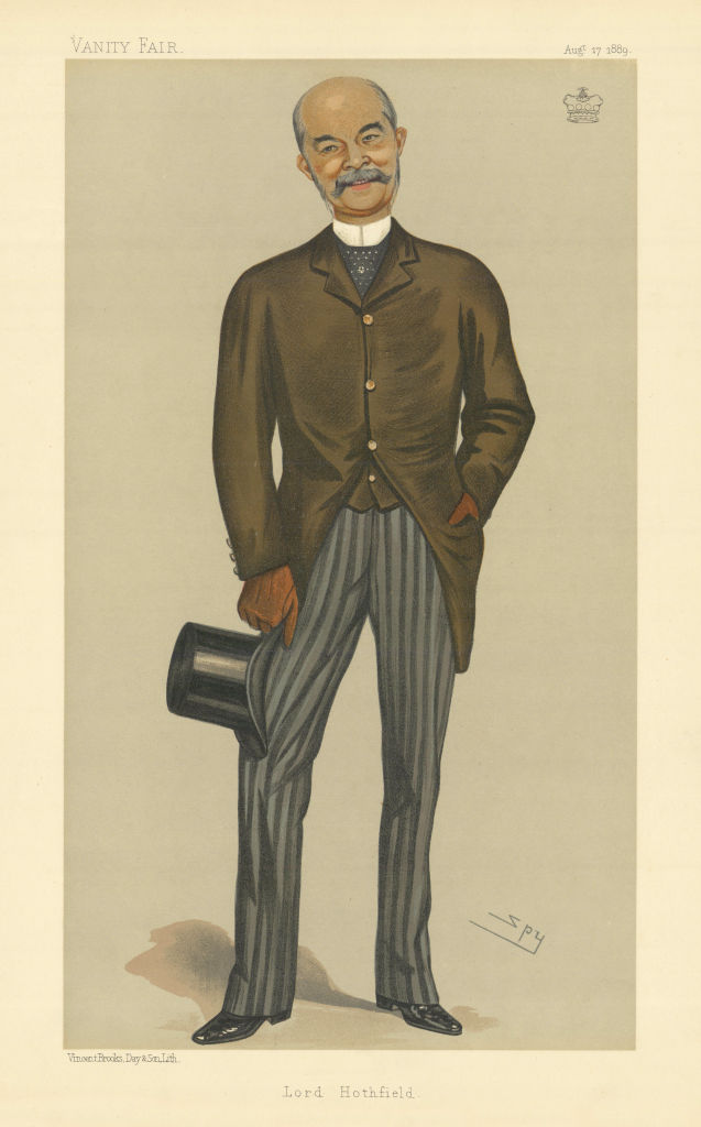 VANITY FAIR SPY CARTOON Lord Hothfield. Coaching 1889 old antique print