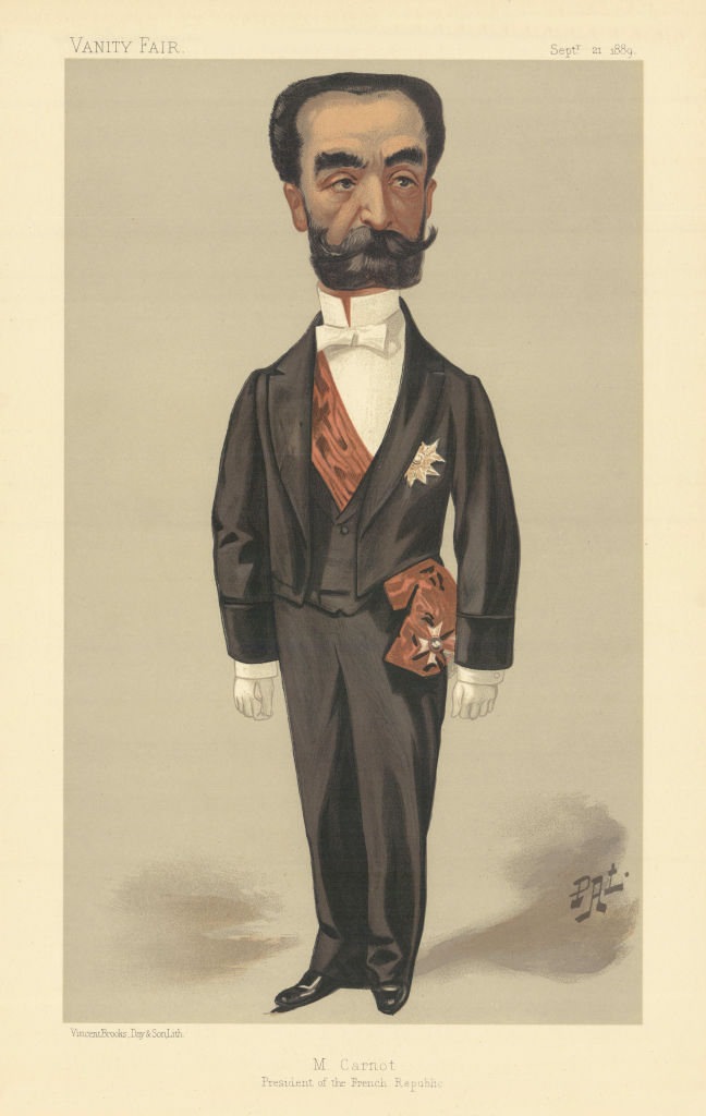 VANITY FAIR SPY CARTOON Sadi Carnot 'President of the French Republic' 1889