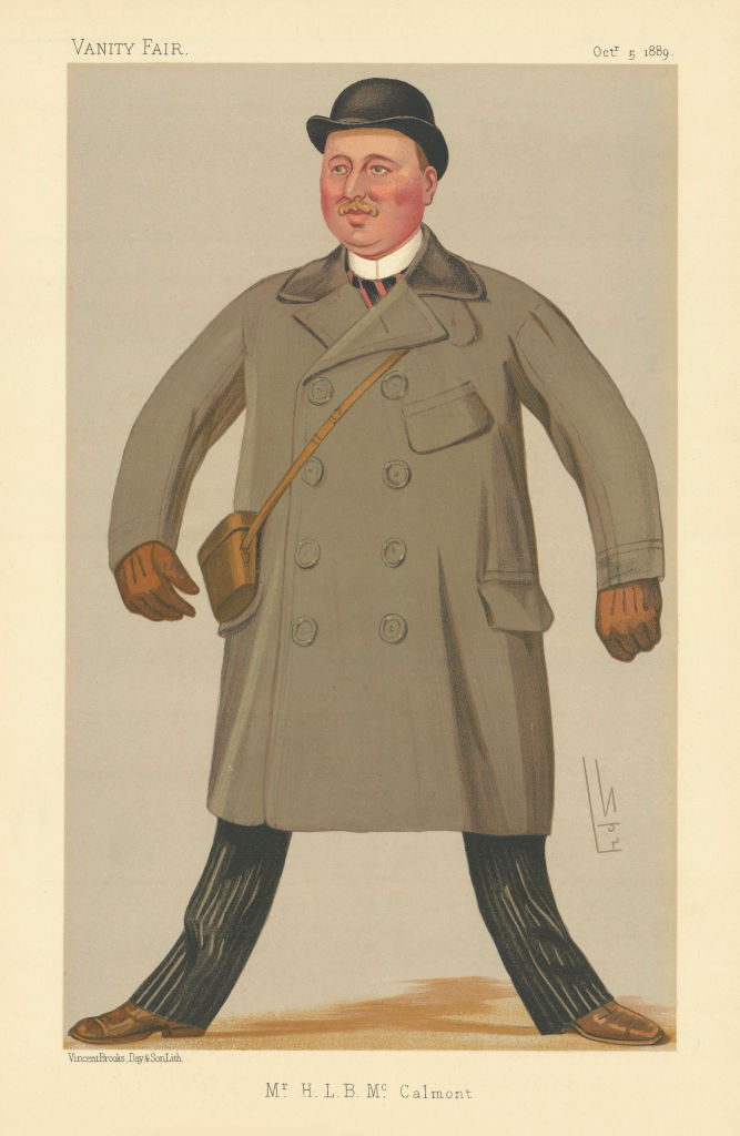 VANITY FAIR SPY CARTOON Harry Leslie Blundell McCalmont. Men Of The Day 1889