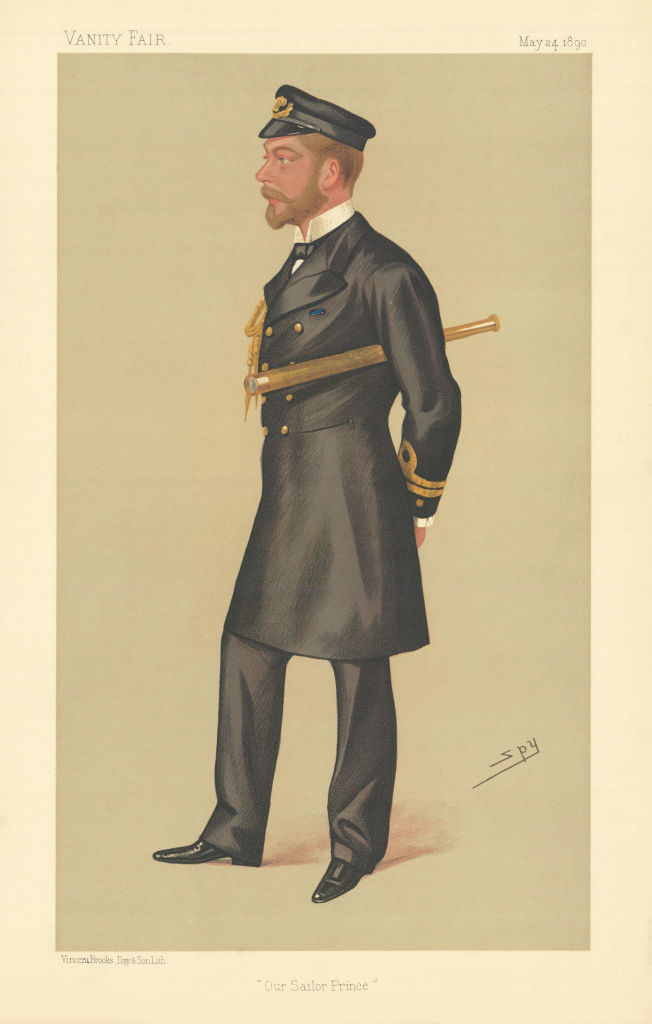 Associate Product VANITY FAIR SPY CARTOON The Prince George 'Our Sailor Prince' Royalty 1890