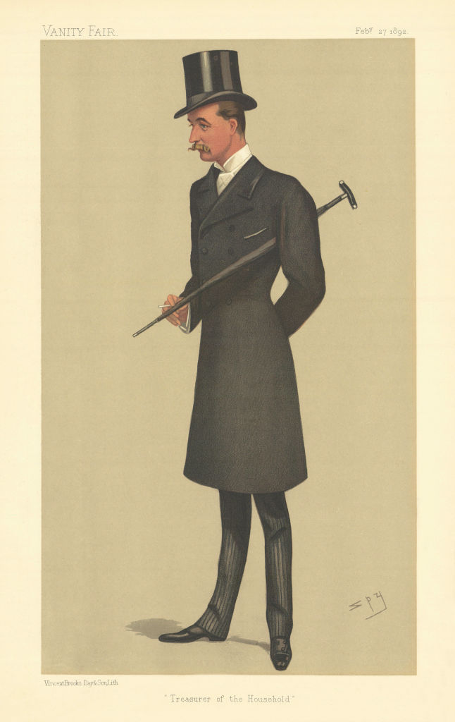 Associate Product VANITY FAIR SPY CARTOON Walter Gordon-Lennox 'Treasurer of the Household' 1892