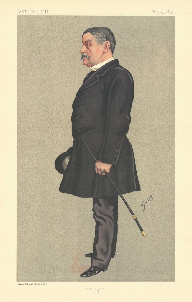 VANITY FAIR SPY CARTOON Colonel Henry Byng, Earl of Strafford 'Byngo' 1892