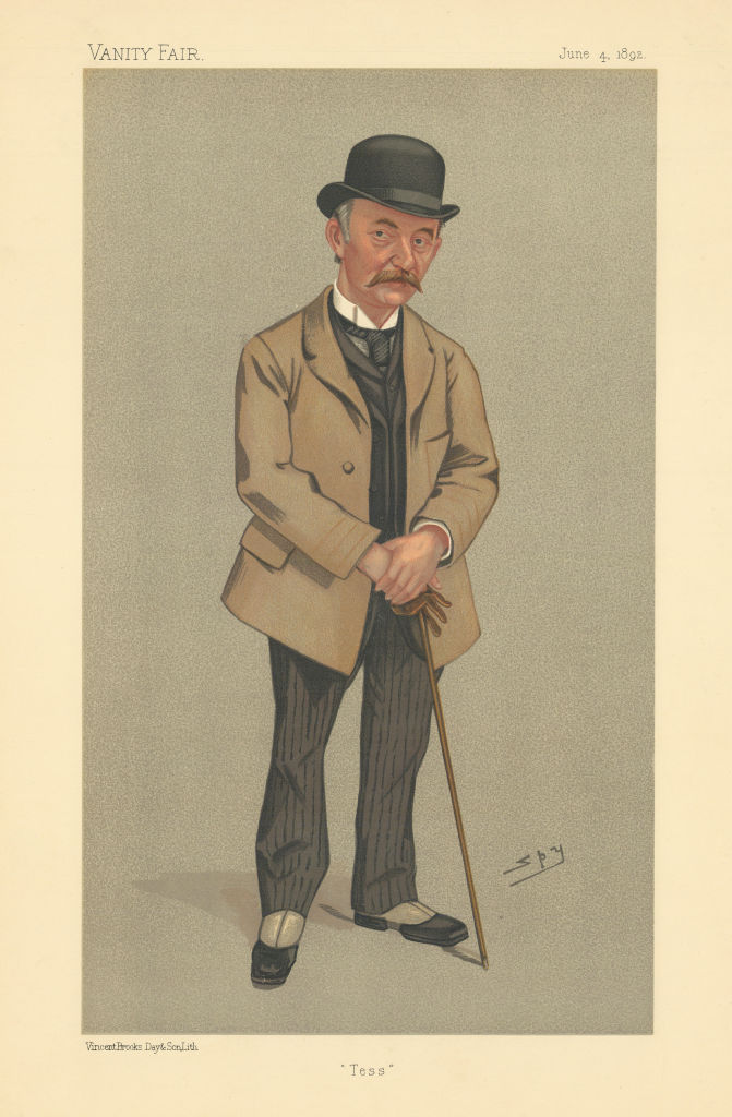 Associate Product VANITY FAIR SPY CARTOON Thomas Hardy 'Tess'. Literary. Novelist Author 1892