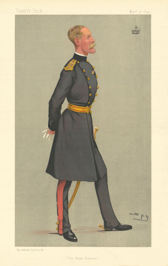 VANITY FAIR SPY CARTOON Major-Gen Lord Methuen 'The Home District' Military 1892