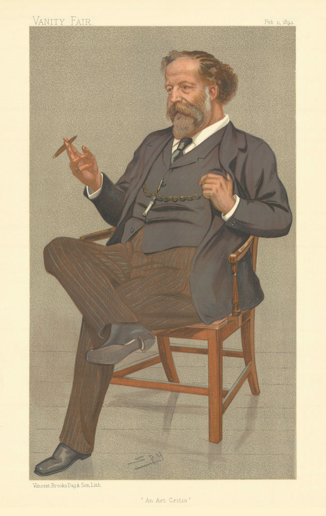 VANITY FAIR SPY CARTOON Joseph William Comyns Carr 'An Art Critic' Writer 1893