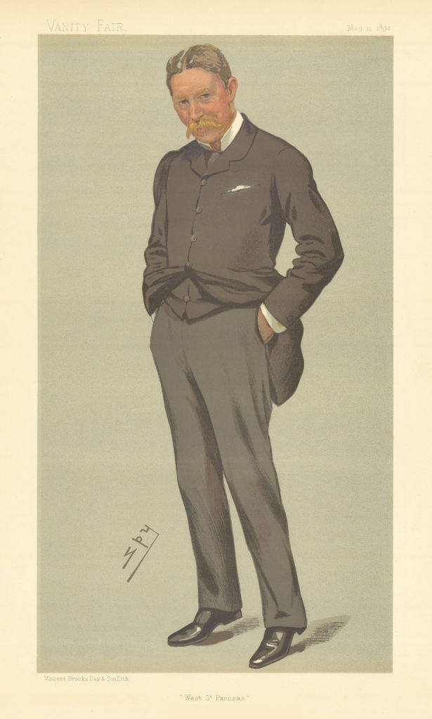 VANITY FAIR SPY CARTOON Harry Robert Graham 'West St Pancras' London 1893