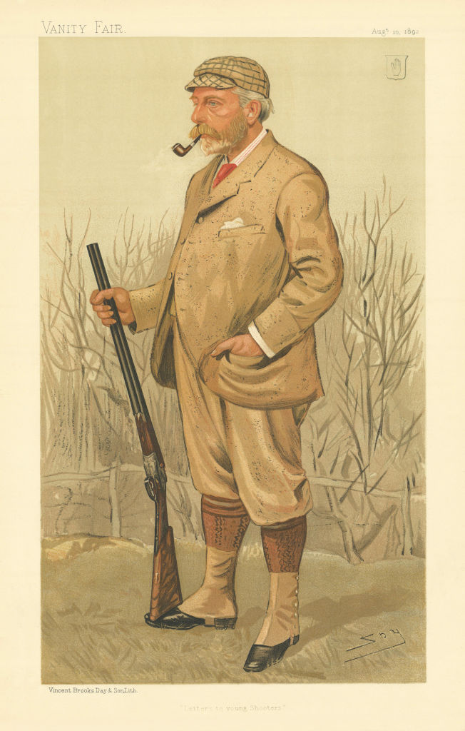 VANITY FAIR SPY CARTOON Ralph Frankland-Payne-Gallwey 'Letters to young…' 1893