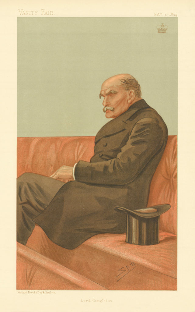 VANITY FAIR SPY CARTOON Lord Congelton 'Lord Congleton' Ireland 1894 old print
