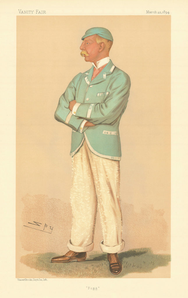 VANITY FAIR SPY CARTOON Charles Thurston Fogg-Elliot. Rowing 1894 old print