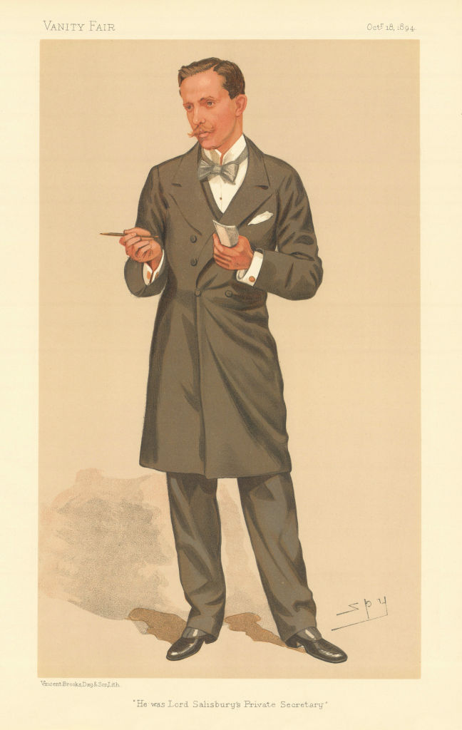 VANITY FAIR SPY CARTOON Schomberg Kerr Mcdonnell 'He was Lord Salisbury's…' 1894
