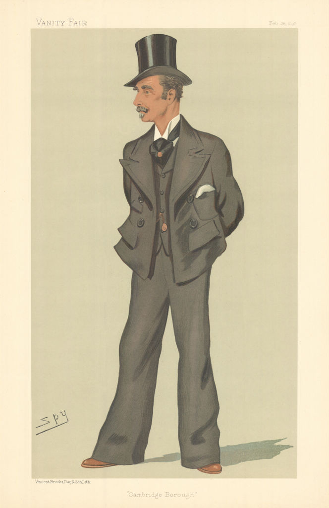 VANITY FAIR SPY CARTOON Robert Uniacke-Penrose-Fitzgerald Cambridge Borough 1895