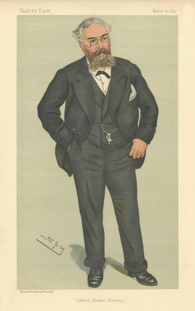 Associate Product VANITY FAIR SPY CARTOON Frederick York Powell 'Oxford Modern History' 1895