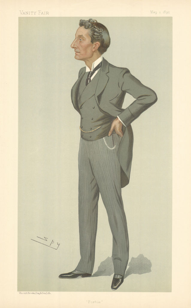 Associate Product VANITY FAIR SPY CARTOON Johnston Forbes-Robertson 'Forbie' Theatre Actor 1895