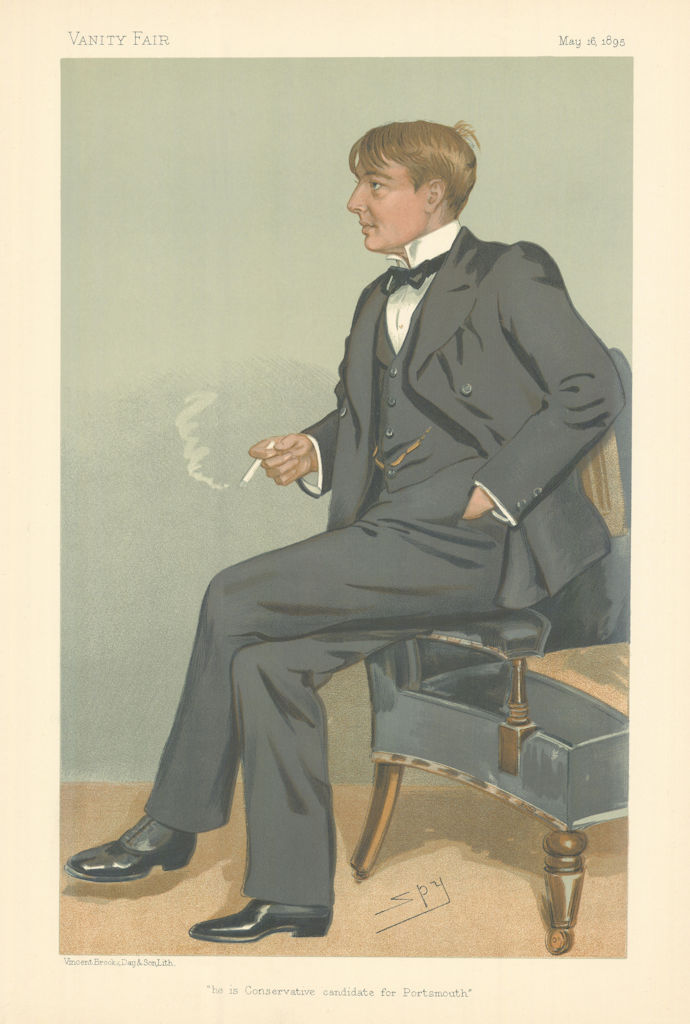VANITY FAIR SPY CARTOON Alfred Harmsworth, Viscount Northcliffe. Newspapers 1895