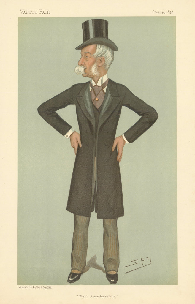 VANITY FAIR SPY CARTOON Dr Robert Farquharson 'West Aberdeenshire' 1895 print