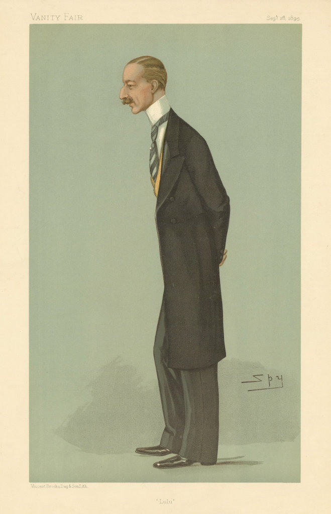 Associate Product VANITY FAIR SPY CARTOON Lewis Vernon Harcourt 'Lulu'. Politics 1895 old print