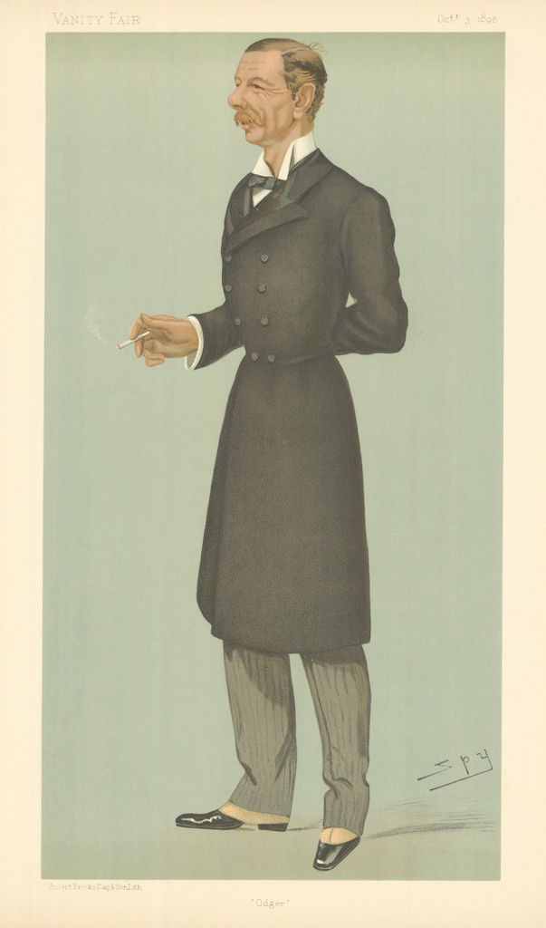 Associate Product VANITY FAIR SPY CARTOON Sir Henry Edward Colville 'Odger' Lincolnshire 1895