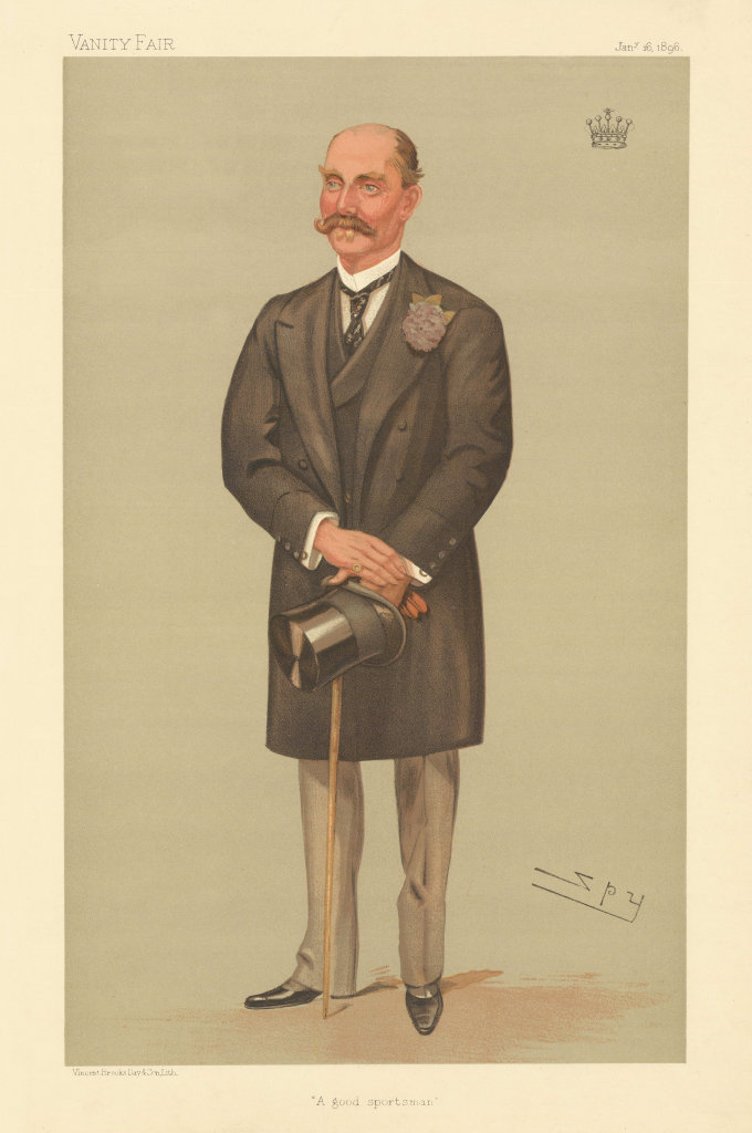 VANITY FAIR SPY CARTOON George Montgomerie Earl Eglinton 'A good sportsman' 1896