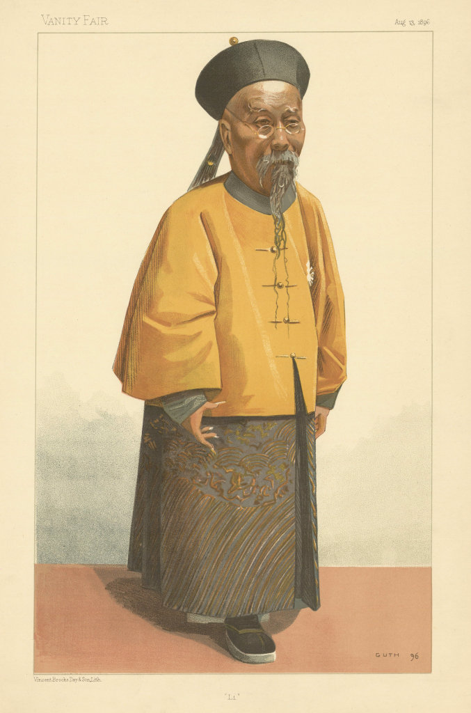 VANITY FAIR SPY CARTOON 'Li' Hongzhang, Marquess Suyi, The Viceroy of China 1896