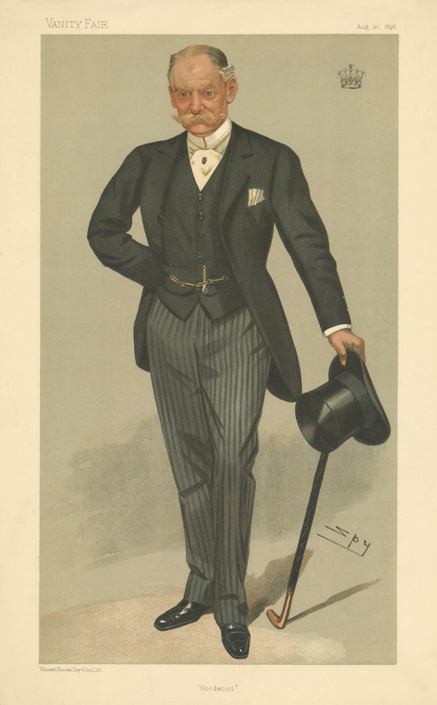 VANITY FAIR SPY CARTOON Charles Gordon-Lennox, Duke of Richmond 'Goodwood' 1896