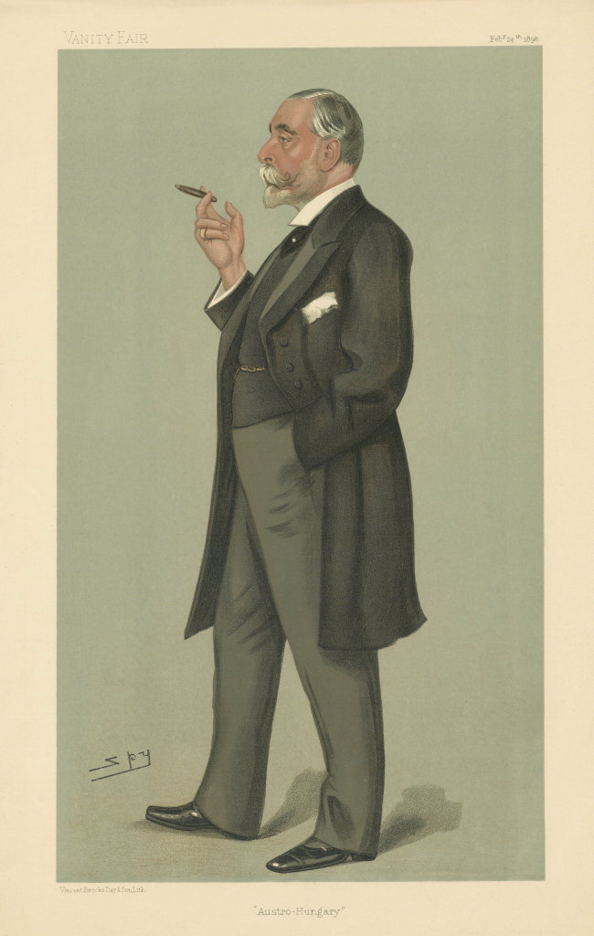 VANITY FAIR SPY CARTOON Count Franz Deym 'Austro-Hungary' Austria 1898 print