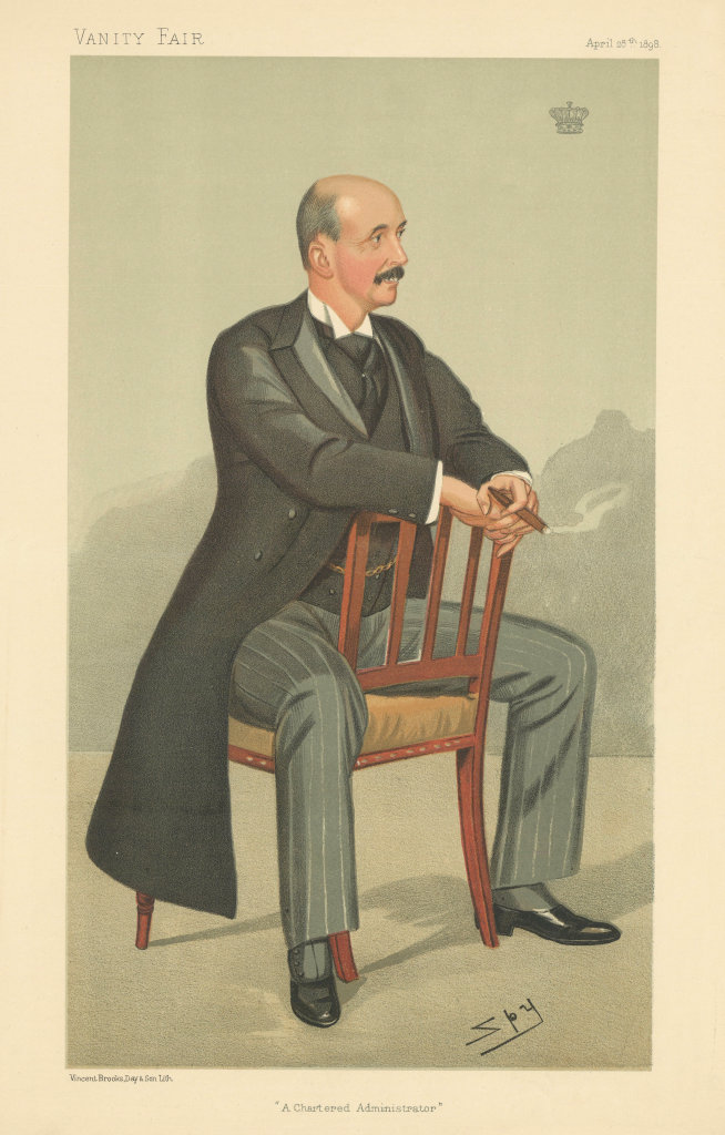 VANITY FAIR SPY CARTOON Albert, 4th Earl Grey 'A Chartered Administrator' 1898