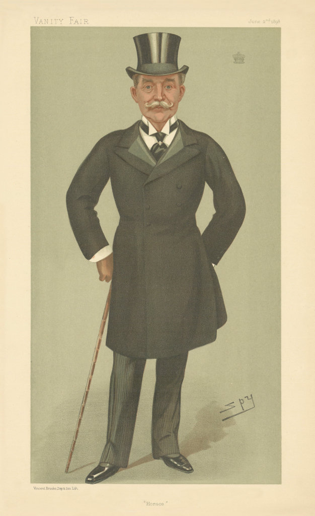 VANITY FAIR SPY CARTOON 'Horace' Brand Farquhar, 1st Earl Farquhar. Banking 1898