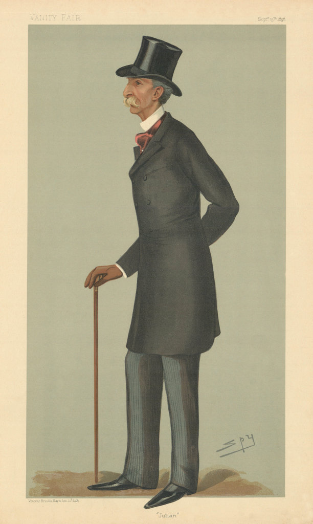 VANITY FAIR SPY CARTOON General 'Julian' Hamilton Hall. Military 1898 print
