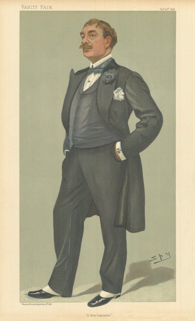 VANITY FAIR SPY CARTOON M Victor Maurel 'A fine baritone'. Opera Music 1898