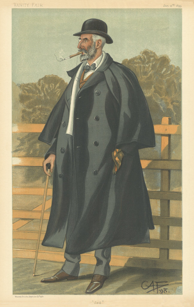 VANITY FAIR SPY CARTOON Jonathan Backhouse 'Jed'. Banker. Barclays 1899 print