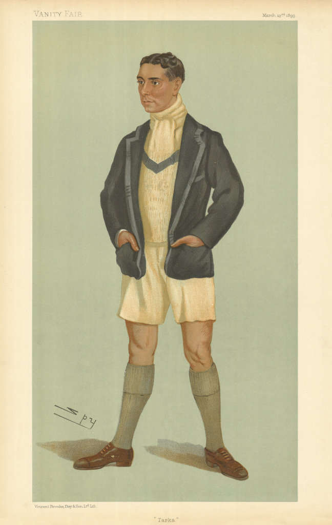 VANITY FAIR SPY CARTOON Mr Harcourt Gilbey Gold 'Tarka'. Rowing 1899 print