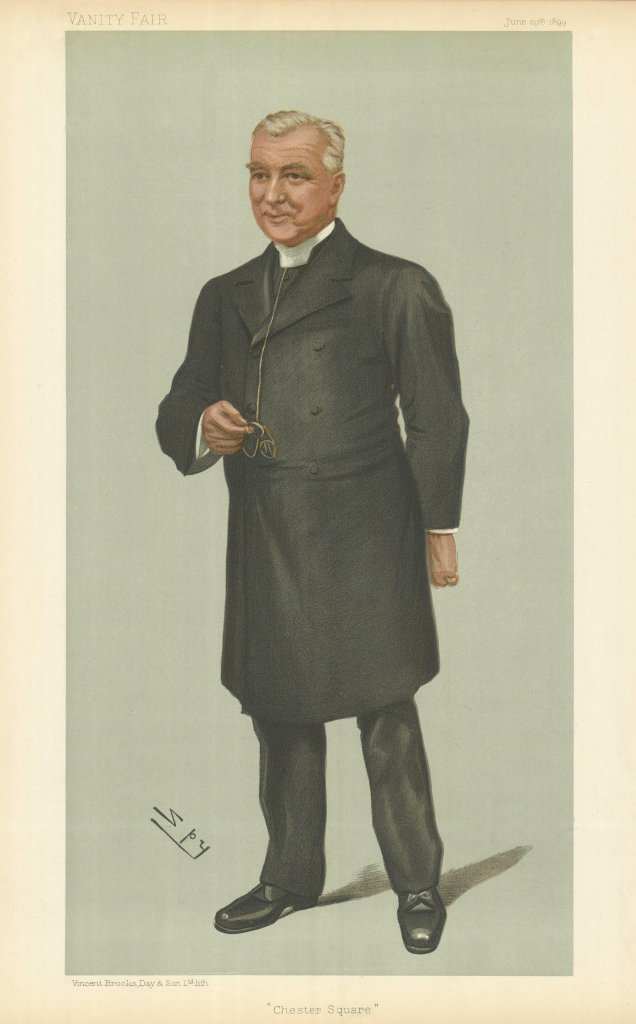 VANITY FAIR SPY CARTOON Reverend James Fleming 'Chester Square'. Clergy 1899