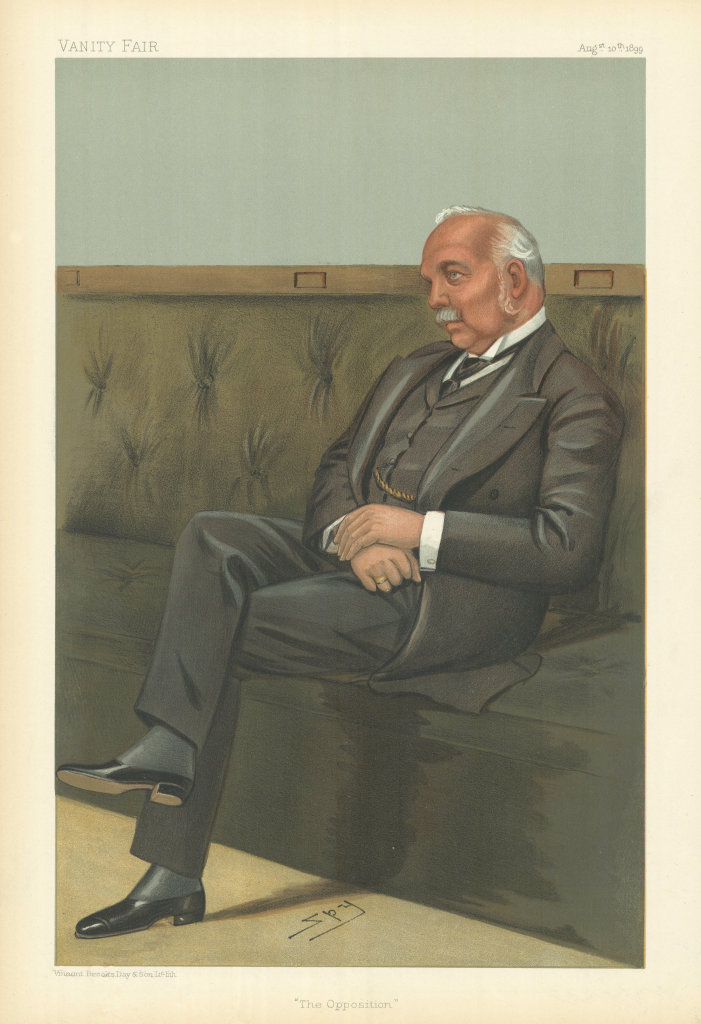 VANITY FAIR SPY CARTOON Henry Campbell-Bannerman 'The Opposition'. PM 1899