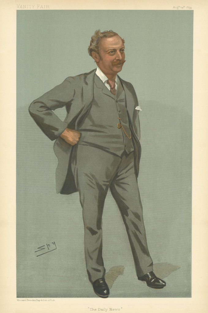 VANITY FAIR SPY CARTOON Edward Tyas Cook 'The Daily News'. Newspapers 1899