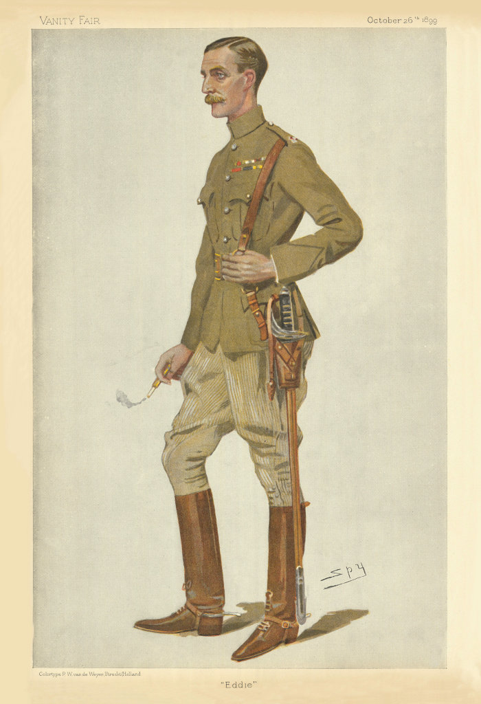 VANITY FAIR SPY CARTOON Maj Edward Montagu-Stuart-Wortley 'Eddie'. Military 1899