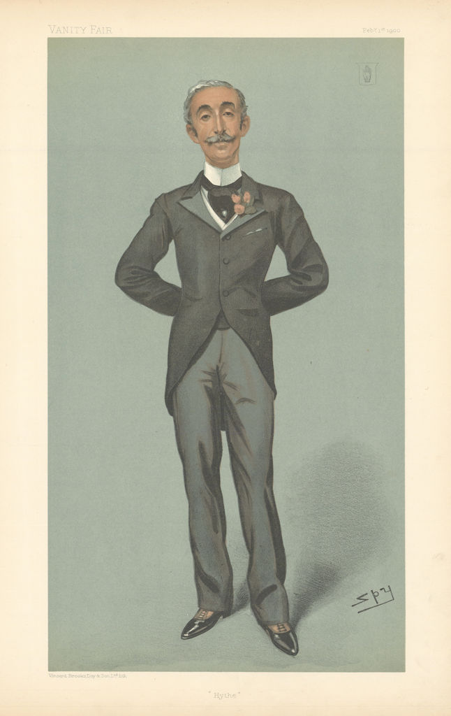 VANITY FAIR SPY CARTOON Sir Edward Albert Sassoon 'Hythe'. Finance 1900 print