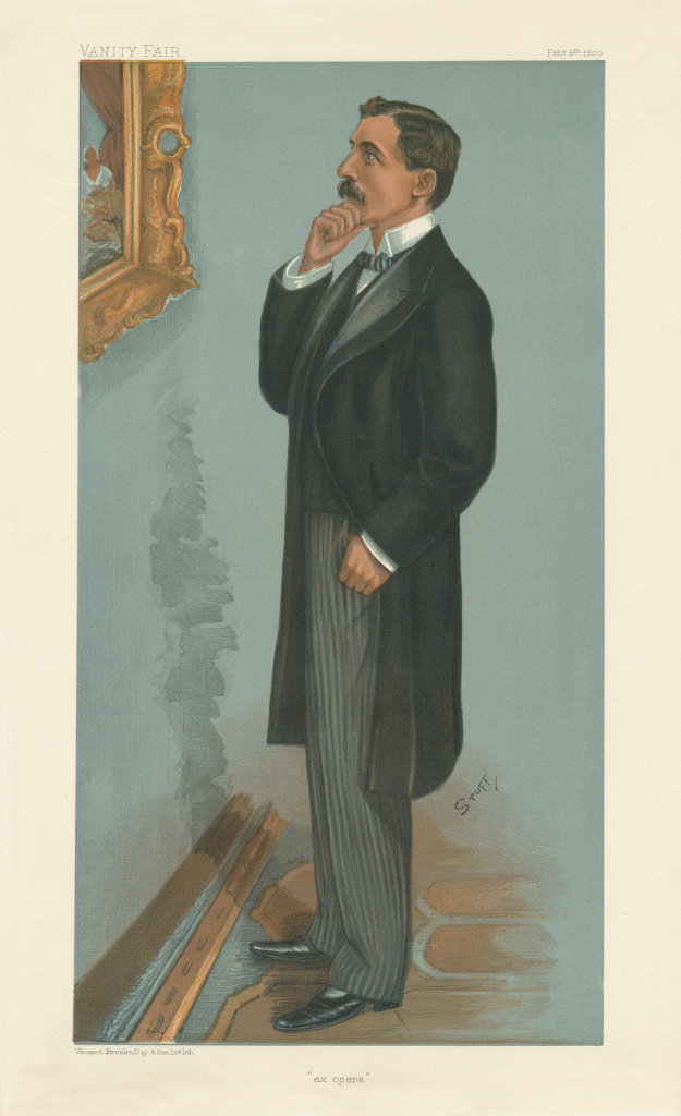 VANITY FAIR SPY CARTOON George Denison Faber, Baron Wittenham 'ex opera' 1900